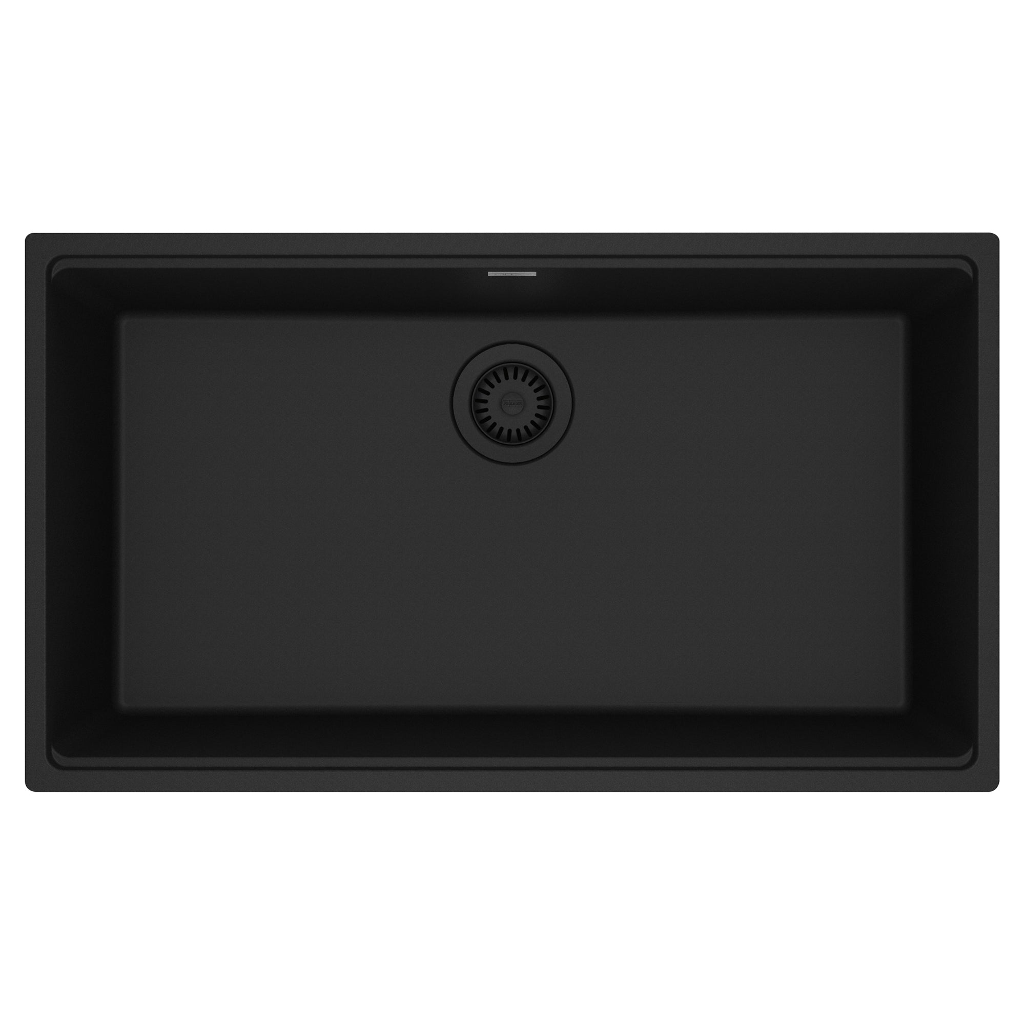 FRANKE MAG11031-MBK Maris Undermount 33-in x 18.94-in Granite Single Bowl Kitchen Sink in Matte Black In Matte Black