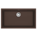 FRANKE MAG11031-MOC-S Maris Undermount 33-in x 18.94-in Granite Single Bowl Kitchen Sink in Mocha In Mocha