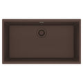 FRANKE MAG11031-MOC Maris Undermount 33-in x 18.94-in Granite Single Bowl Kitchen Sink in Mocha In Mocha