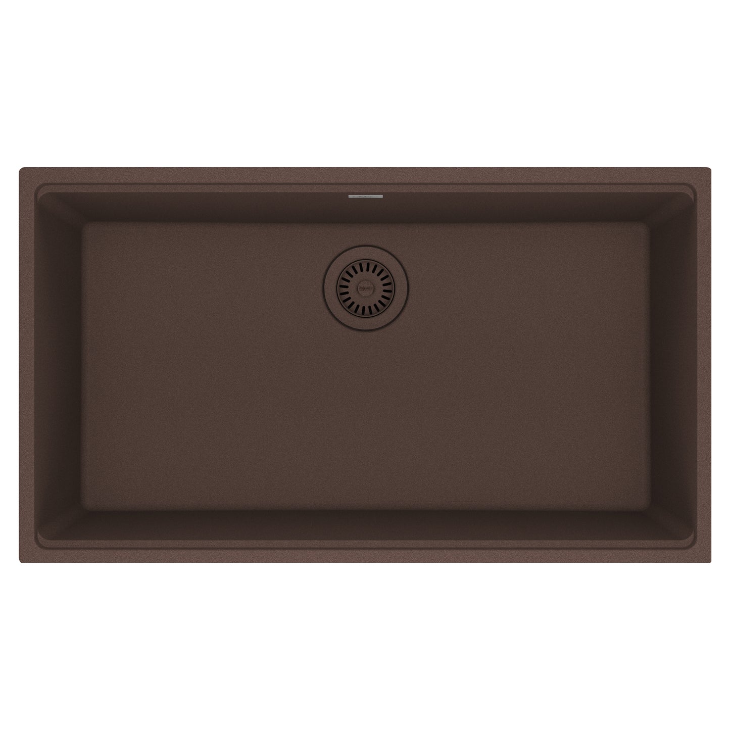 FRANKE MAG11031-MOC Maris Undermount 33-in x 18.94-in Granite Single Bowl Kitchen Sink in Mocha In Mocha