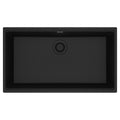 FRANKE MAG11031-ONY Maris Undermount 33-in x 18.94-in Granite Single Bowl Kitchen Sink in Onyx In Onyx