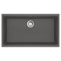FRANKE MAG11031-SHG-S Maris Undermount 33-in x 18.94-in Granite Single Bowl Kitchen Sink in Stone Grey In Stone Grey