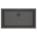 FRANKE MAG11031-SHG Maris Undermount 33-in x 18.94-in Granite Single Bowl Kitchen Sink in Stone Grey In Stone Grey