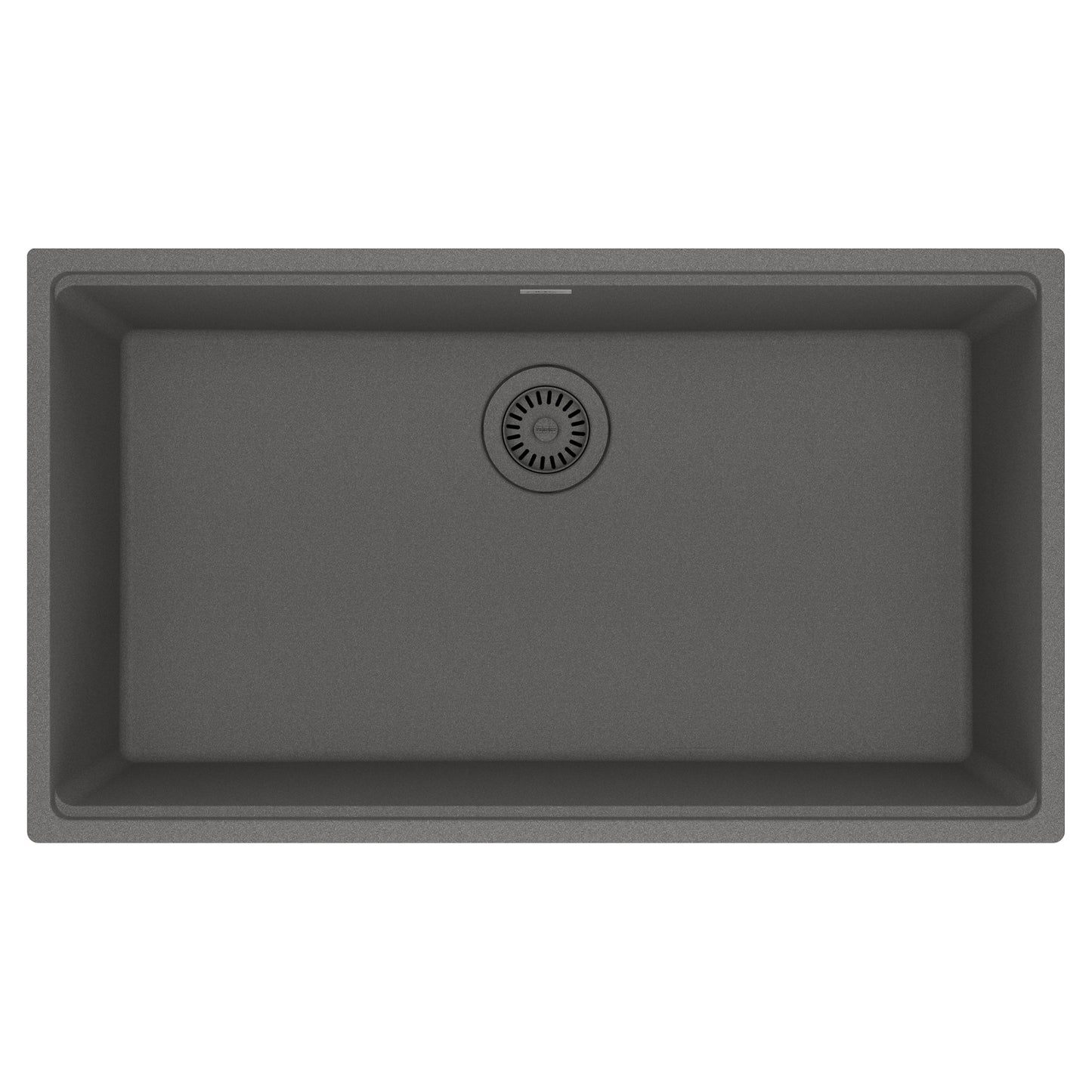 FRANKE MAG11031-SHG Maris Undermount 33-in x 18.94-in Granite Single Bowl Kitchen Sink in Stone Grey In Stone Grey