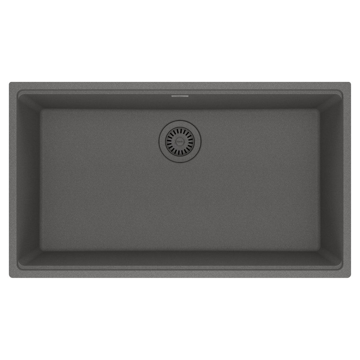 FRANKE MAG11031-SHG Maris Undermount 33-in x 18.94-in Granite Single Bowl Kitchen Sink in Stone Grey In Stone Grey