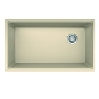 FRANKE MAG11031OW-CHA-WKC Maris Undermount 33-in x 19.31-in Granite Single Bowl Kitchen Sink in Champagne In Champagne