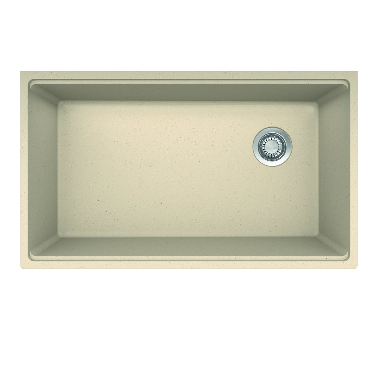 FRANKE MAG11031OW-CHA-WKC Maris Undermount 33-in x 19.31-in Granite Single Bowl Kitchen Sink in Champagne In Champagne