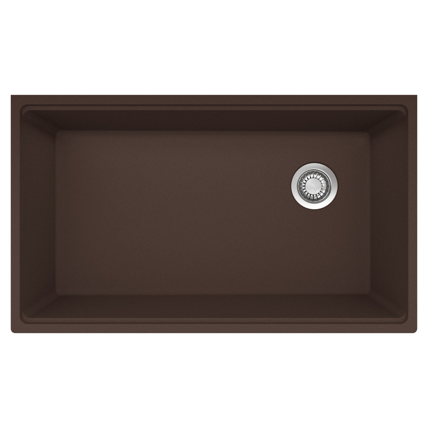 FRANKE MAG11031OW-MOC-S Maris Undermount 33-in x 19.31-in Granite Single Bowl Kitchen Sink in Mocha In Mocha