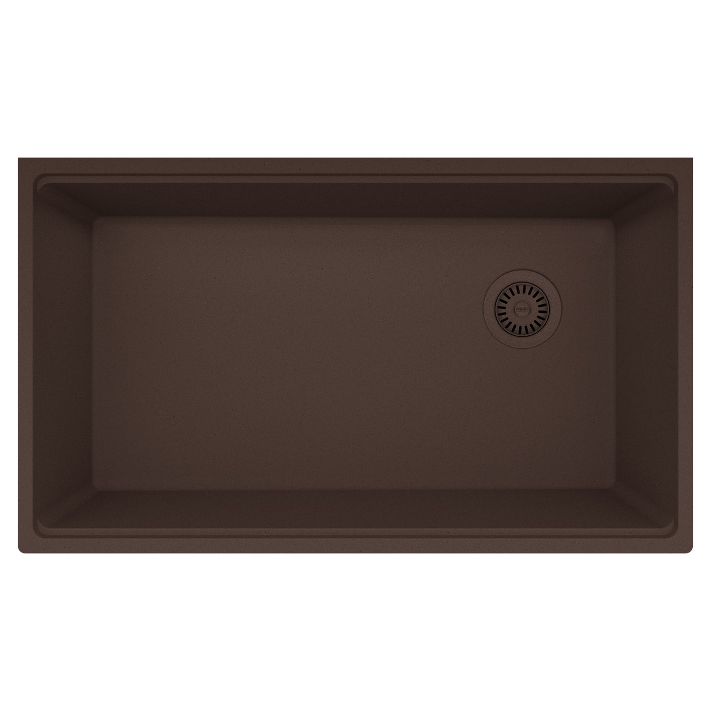 FRANKE MAG11031OW-MOC Maris Undermount 33-in x 19.31-in Granite Single Bowl Kitchen Sink in Mocha In Mocha