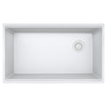FRANKE MAG11031OW-PWT Maris Undermount 33-in x 19.31-in Granite Single Bowl Kitchen Sink in Polar White In Polar White
