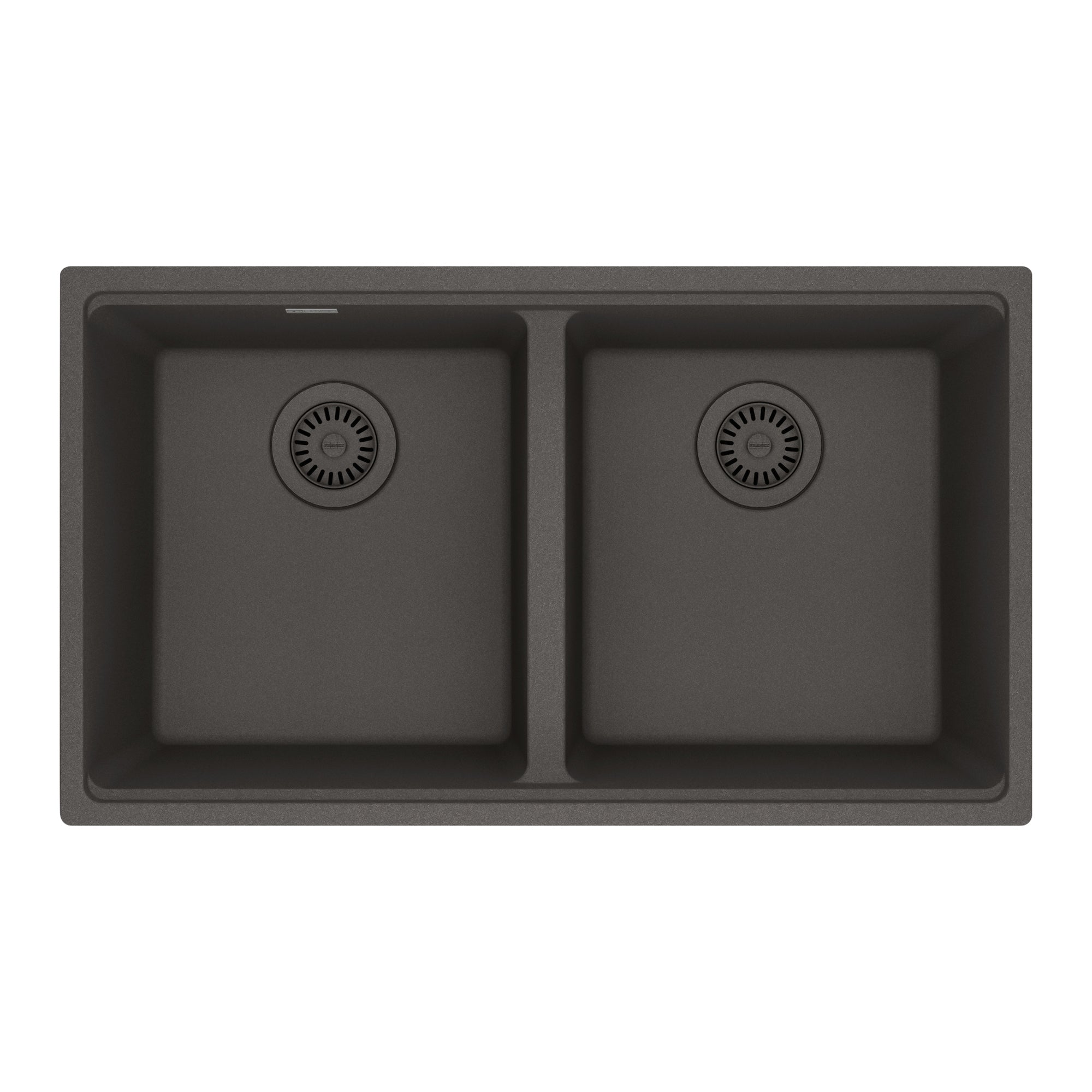 FRANKE MAG1201414-SLG Maris Undermount 31-in x 17.81-in Granite Double Bowl Kitchen Sink in Slate Grey