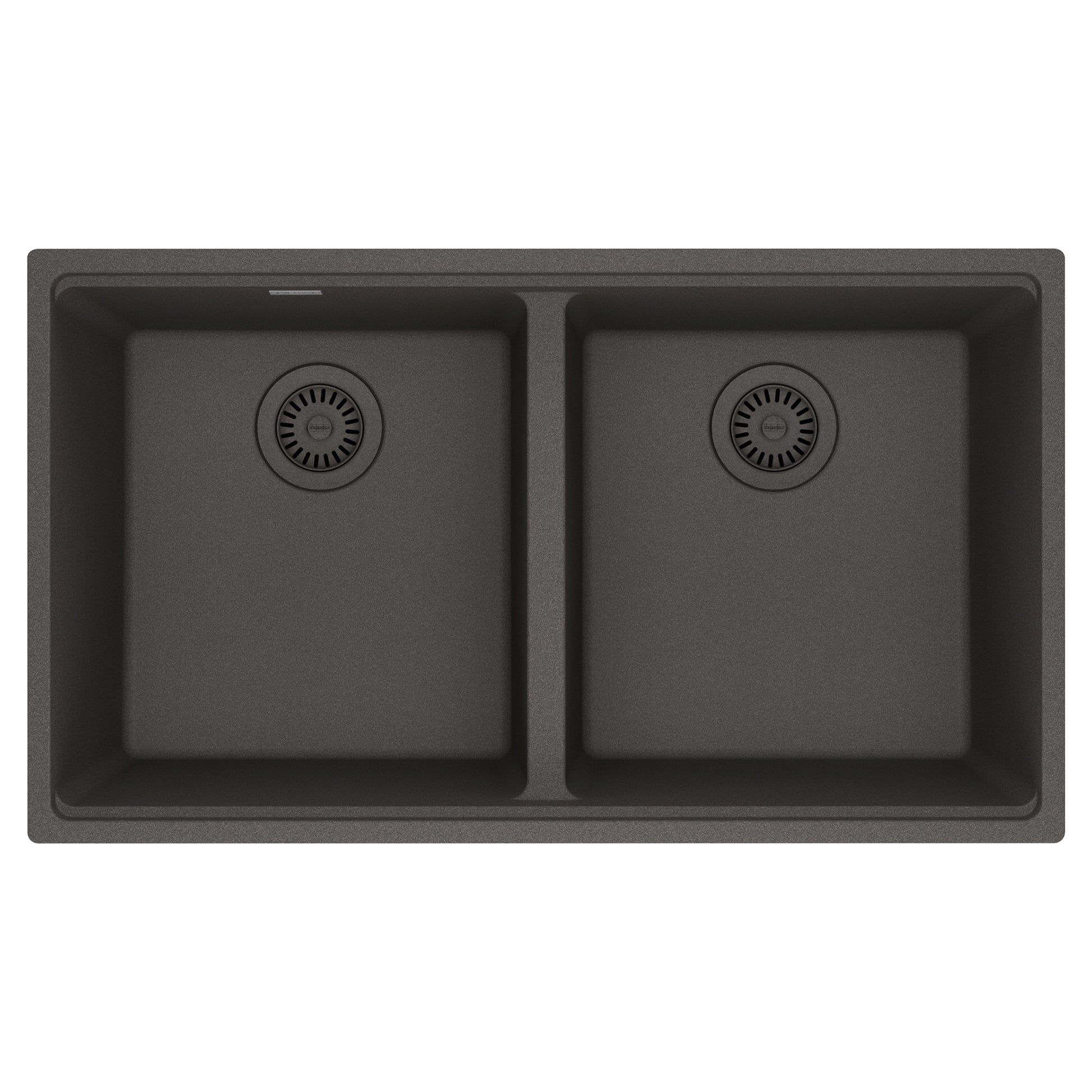 FRANKE MAG1201515-SLG Maris Undermount 33-in x 18.94-in Granite Double Bowl Kitchen Sink in Slate Grey