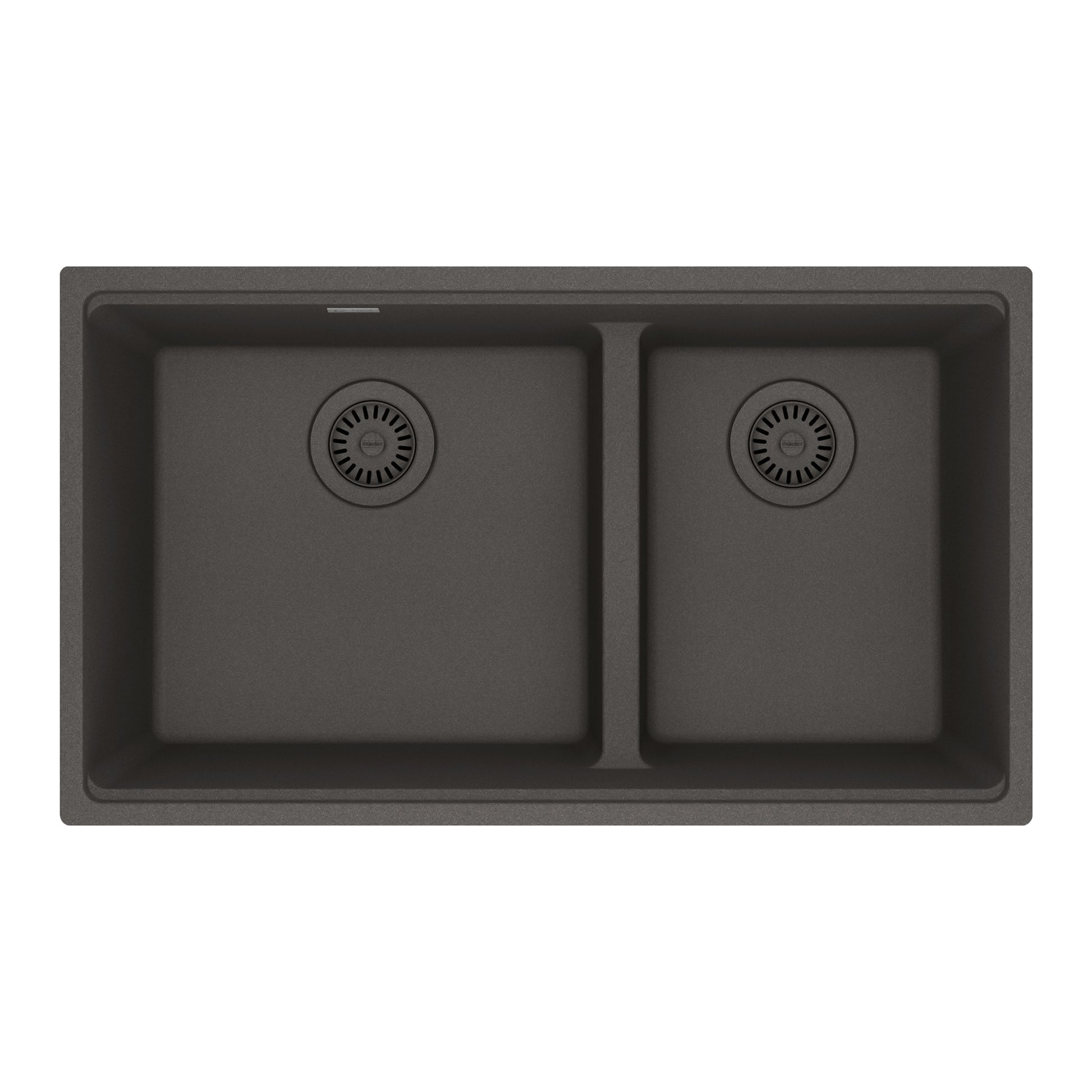 FRANKE MAG1601611LD-SLG Maris Undermount 31-in x 17.81-in Granite Double Bowl Kitchen Sink in Slate Grey