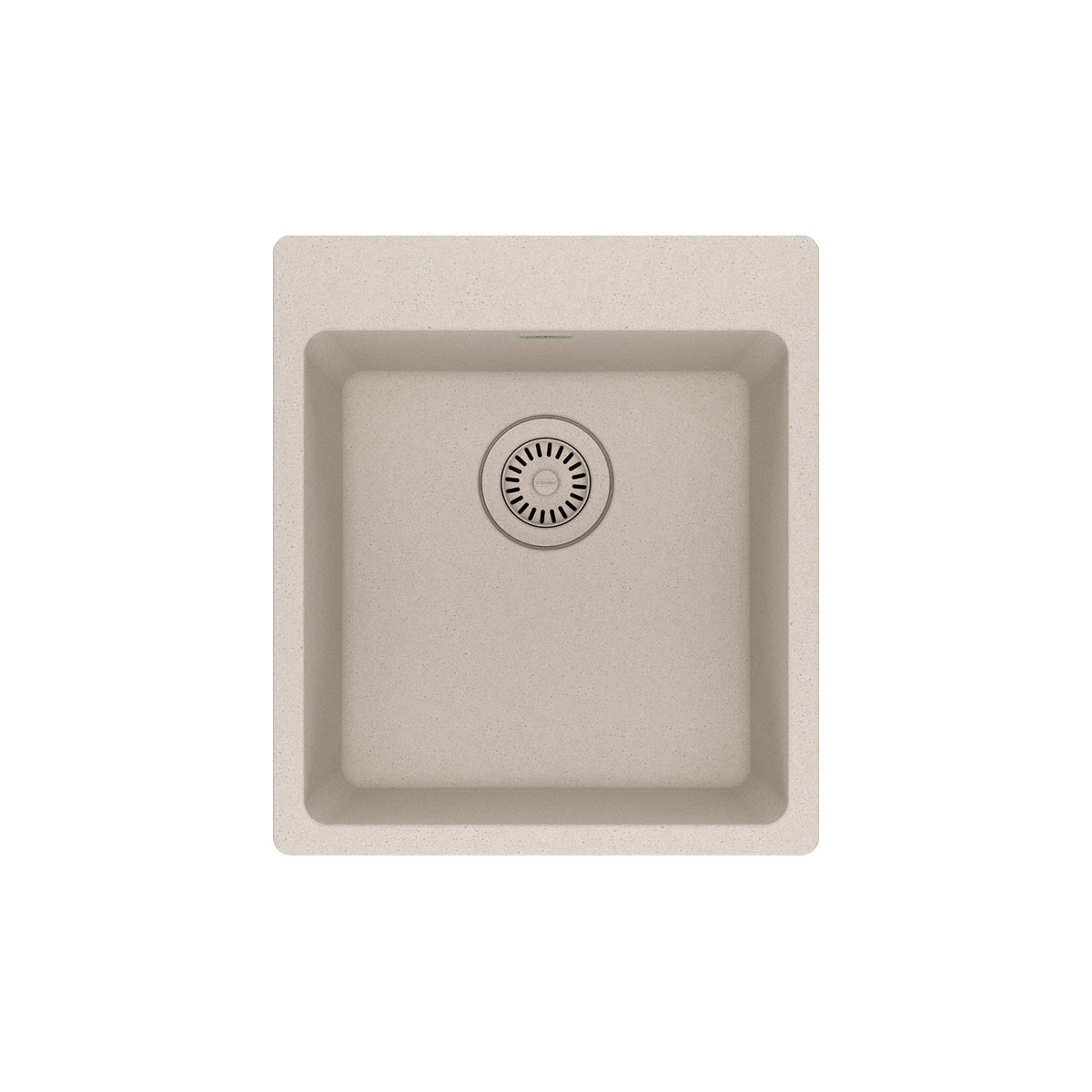 FRANKE MAG61015-CHA Maris Dual Mount 17.31-in x 19.69-in Granite Single Bowl Bar / Prep Sink in Champagne In Champagne