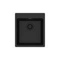 FRANKE MAG61015-MBK Maris Dual Mount 17.31-in x 19.69-in Granite Single Bowl Bar / Prep Sink in Matte Black In Matte Black