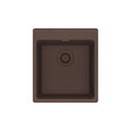 FRANKE MAG61015-MOC Maris Dual Mount 17.31-in x 19.69-in Granite Single Bowl Bar / Prep Sink in Mocha In Mocha
