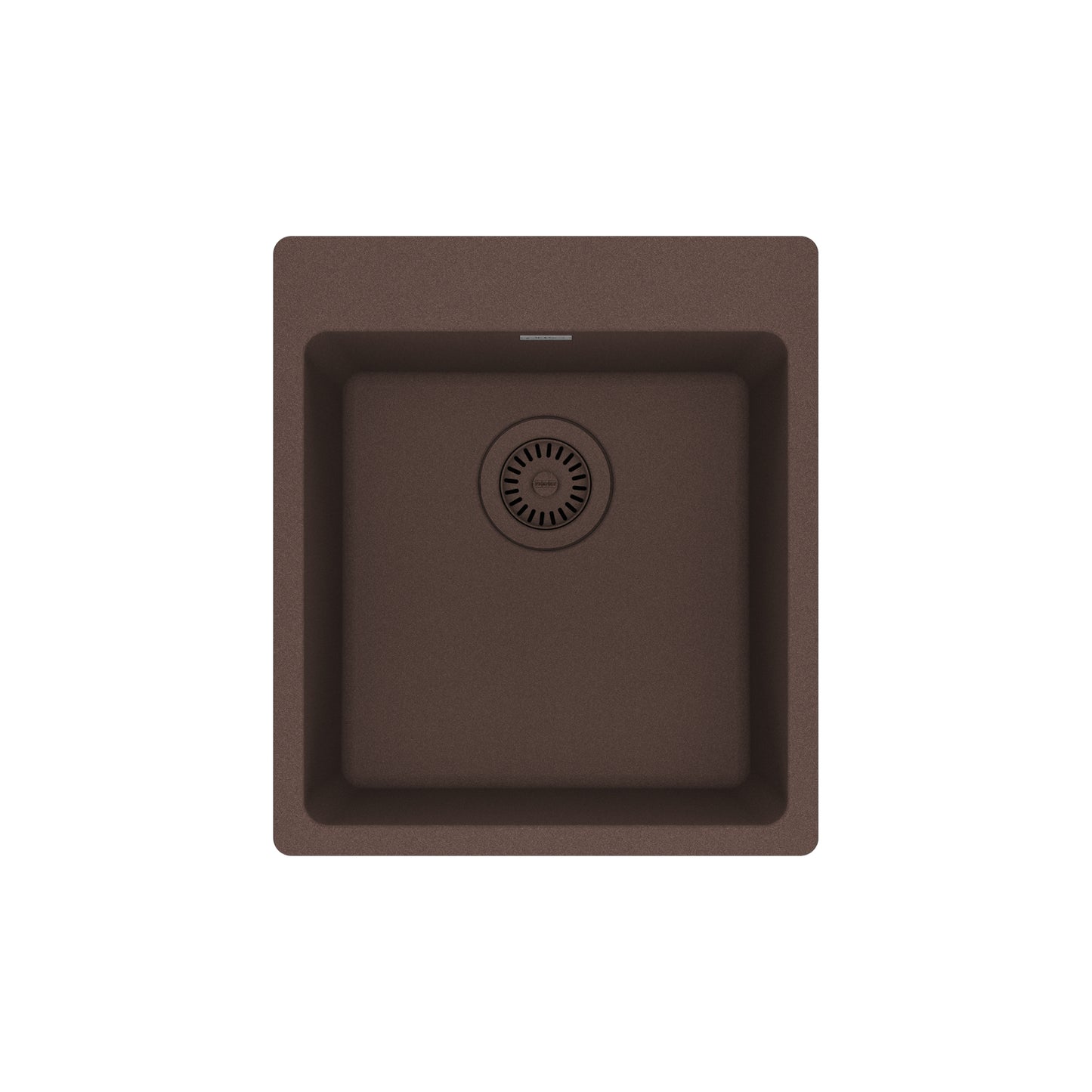 FRANKE MAG61015-MOC Maris Dual Mount 17.31-in x 19.69-in Granite Single Bowl Bar / Prep Sink in Mocha In Mocha