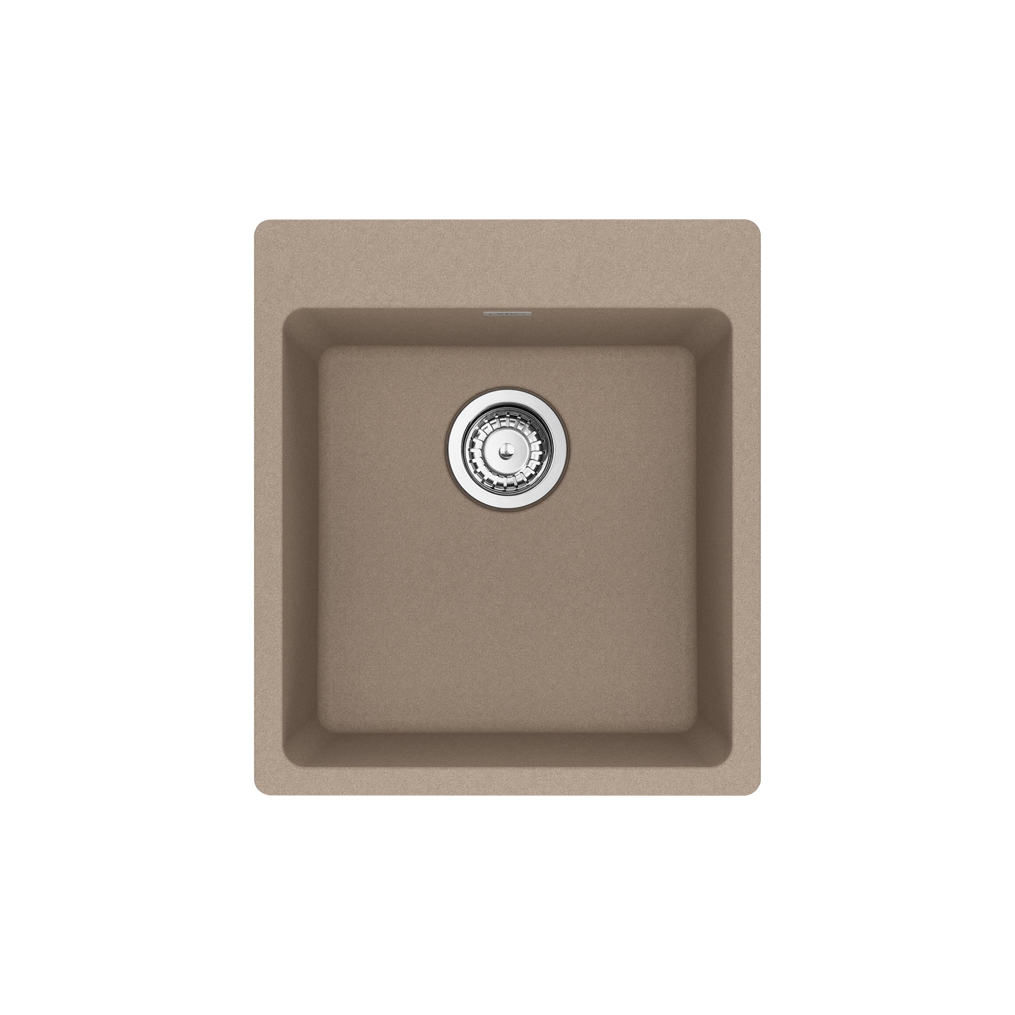 FRANKE MAG61015-OYS-S Maris Dual Mount 17.31-in x 19.69-in Granite Single Bowl Bar / Prep Sink in Oyster In Oyster