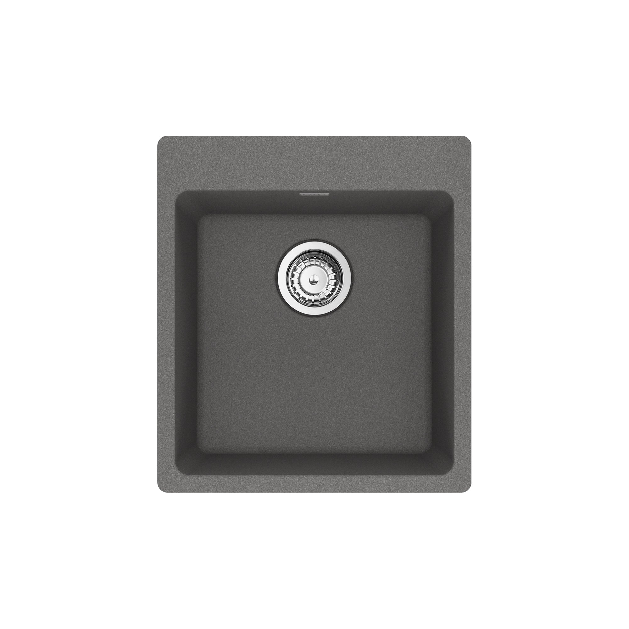 FRANKE MAG61015-SHG-S Maris Dual Mount 17.31-in x 19.69-in Granite Single Bowl Bar / Prep Sink in Stone Grey In Stone Grey