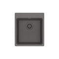 FRANKE MAG61015-SHG Maris Dual Mount 17.31-in x 19.69-in Granite Single Bowl Bar / Prep Sink in Stone Grey In Stone Grey