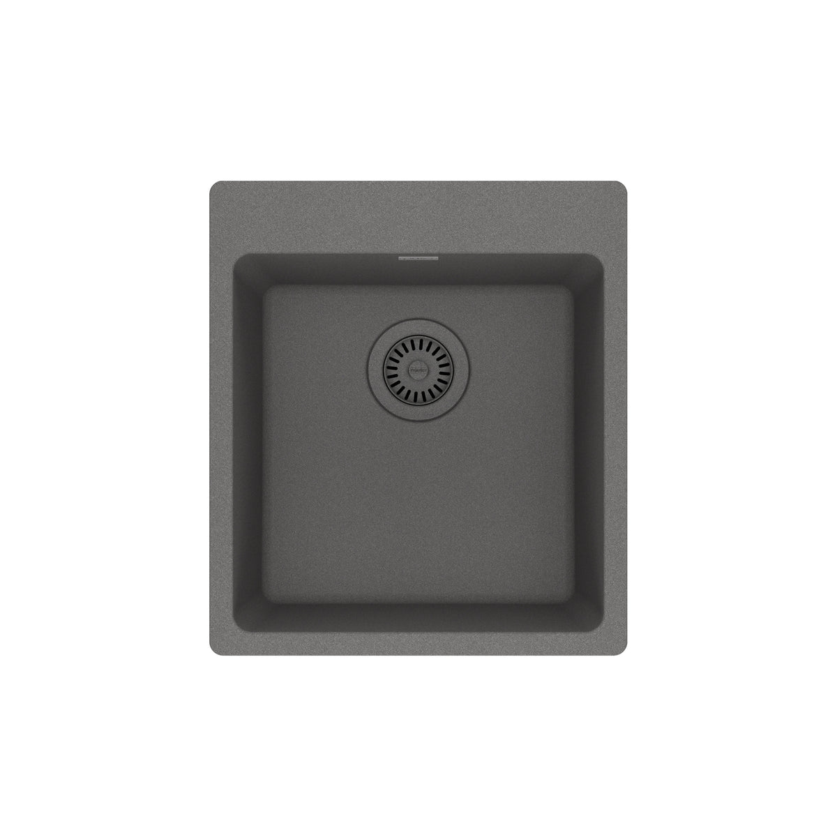 FRANKE MAG61015-SHG Maris Dual Mount 17.31-in x 19.69-in Granite Single Bowl Bar / Prep Sink in Stone Grey In Stone Grey
