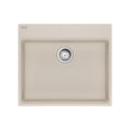 FRANKE MAG61023ADA-CHA-S Maris Topmount 25-in x 22-in Granite ADA Single Bowl Kitchen Sink in Champagne In Champagne
