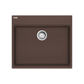 FRANKE MAG61023ADA-MOC-S Maris Topmount 25-in x 22-in Granite ADA Single Bowl Kitchen Sink in Mocha In Mocha