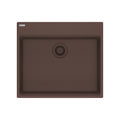 FRANKE MAG61023ADA-MOC Maris Topmount 25-in x 22-in Granite ADA Single Bowl Kitchen Sink in Mocha In Mocha