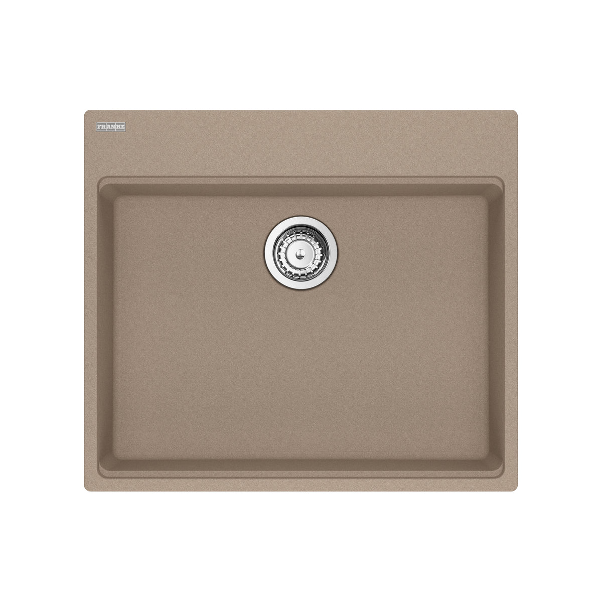 FRANKE MAG61023ADA-OYS-S Maris Topmount 25-in x 22-in Granite ADA Single Bowl Kitchen Sink in Oyster In Oyster
