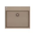 FRANKE MAG61023ADA-OYS Maris Topmount 25-in x 22-in Granite ADA Single Bowl Kitchen Sink in Oyster In Oyster