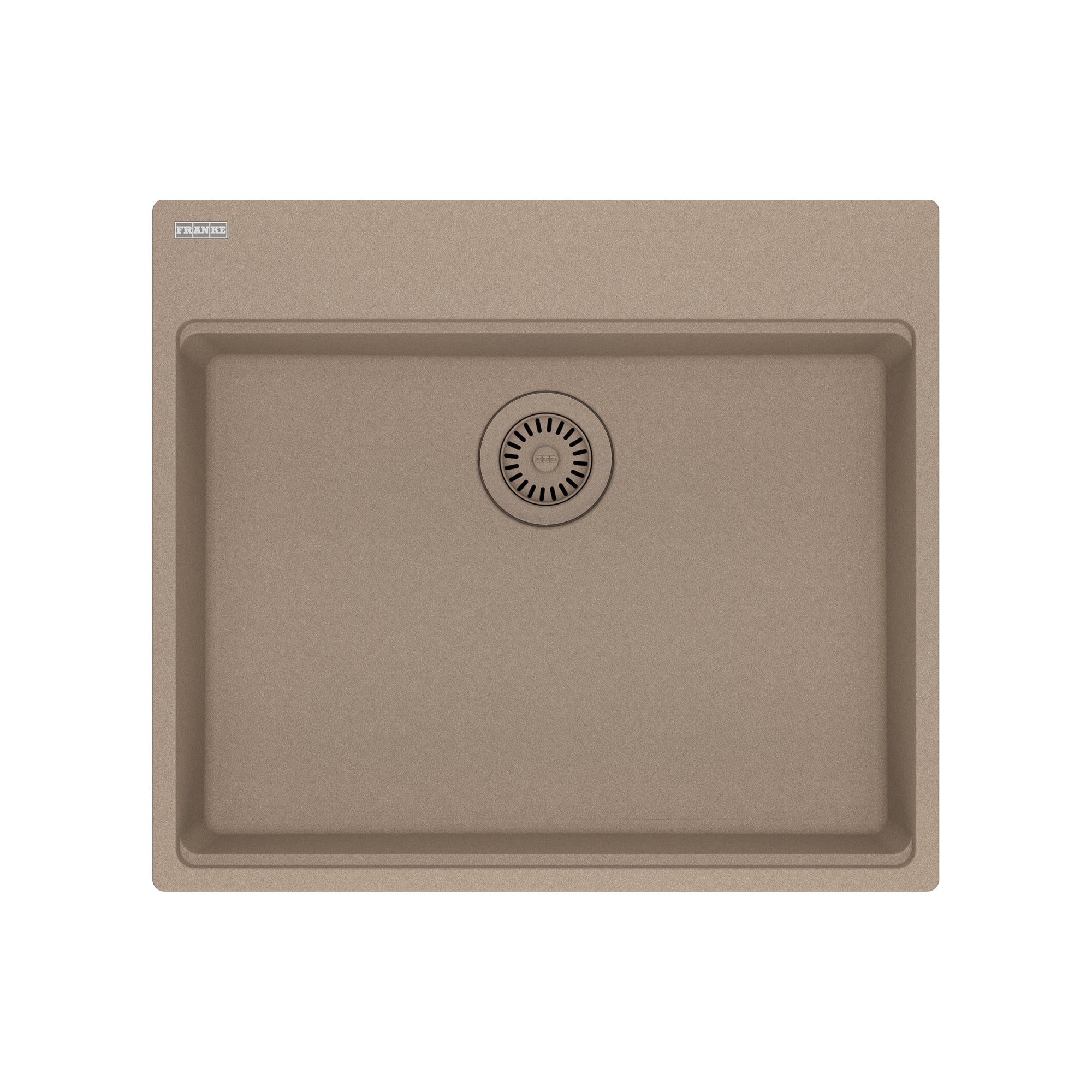 FRANKE MAG61023ADA-OYS Maris Topmount 25-in x 22-in Granite ADA Single Bowl Kitchen Sink in Oyster In Oyster