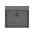 FRANKE MAG61023ADA-SHG Maris Topmount 25-in x 22-in Granite ADA Single Bowl Kitchen Sink in Stone Grey In Stone Grey
