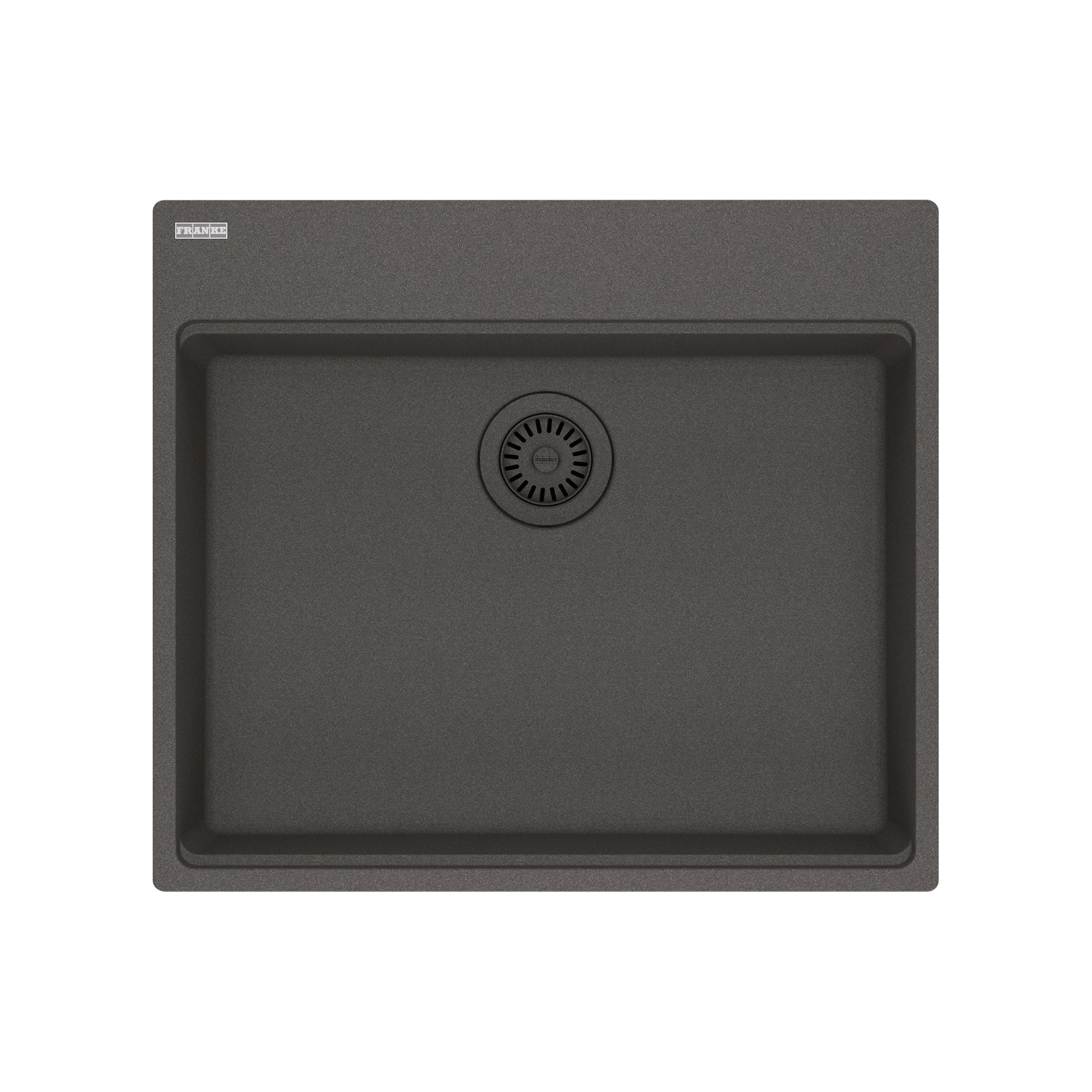 FRANKE MAG61023ADA-SLG Maris Topmount 25-in x 22-in Granite ADA Single Bowl Kitchen Sink in Slate Grey