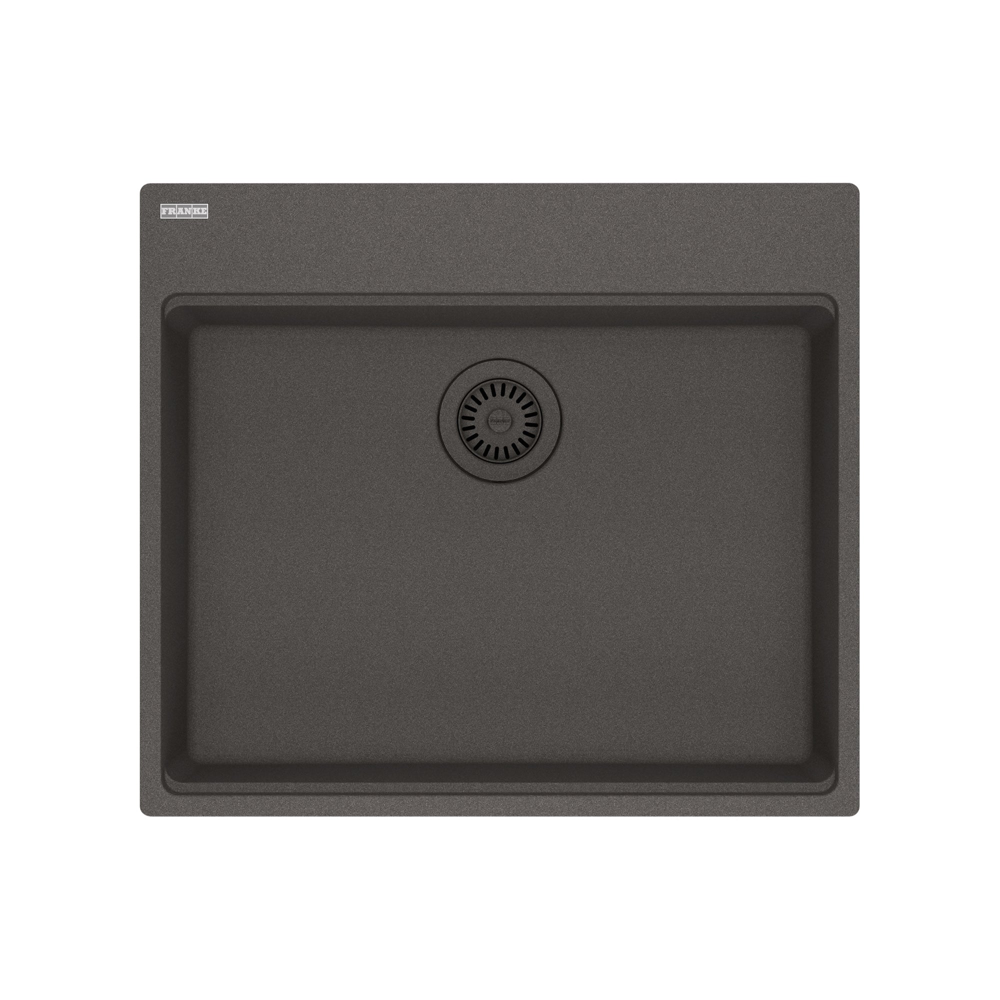 FRANKE MAG61023ADA-SLG Maris Topmount 25-in x 22-in Granite ADA Single Bowl Kitchen Sink in Slate Grey
