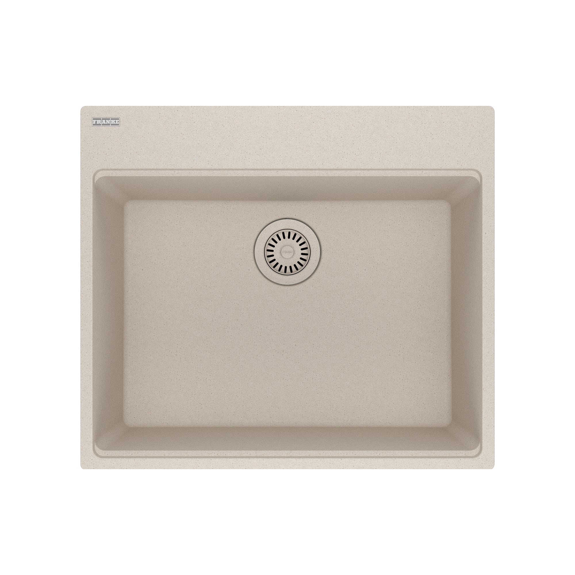 FRANKE MAG61023L-CHA Maris Dual Mount 25-in x 22-in Granite Dual Mount Single Bowl Laundry Sink in Champagne In Champagne