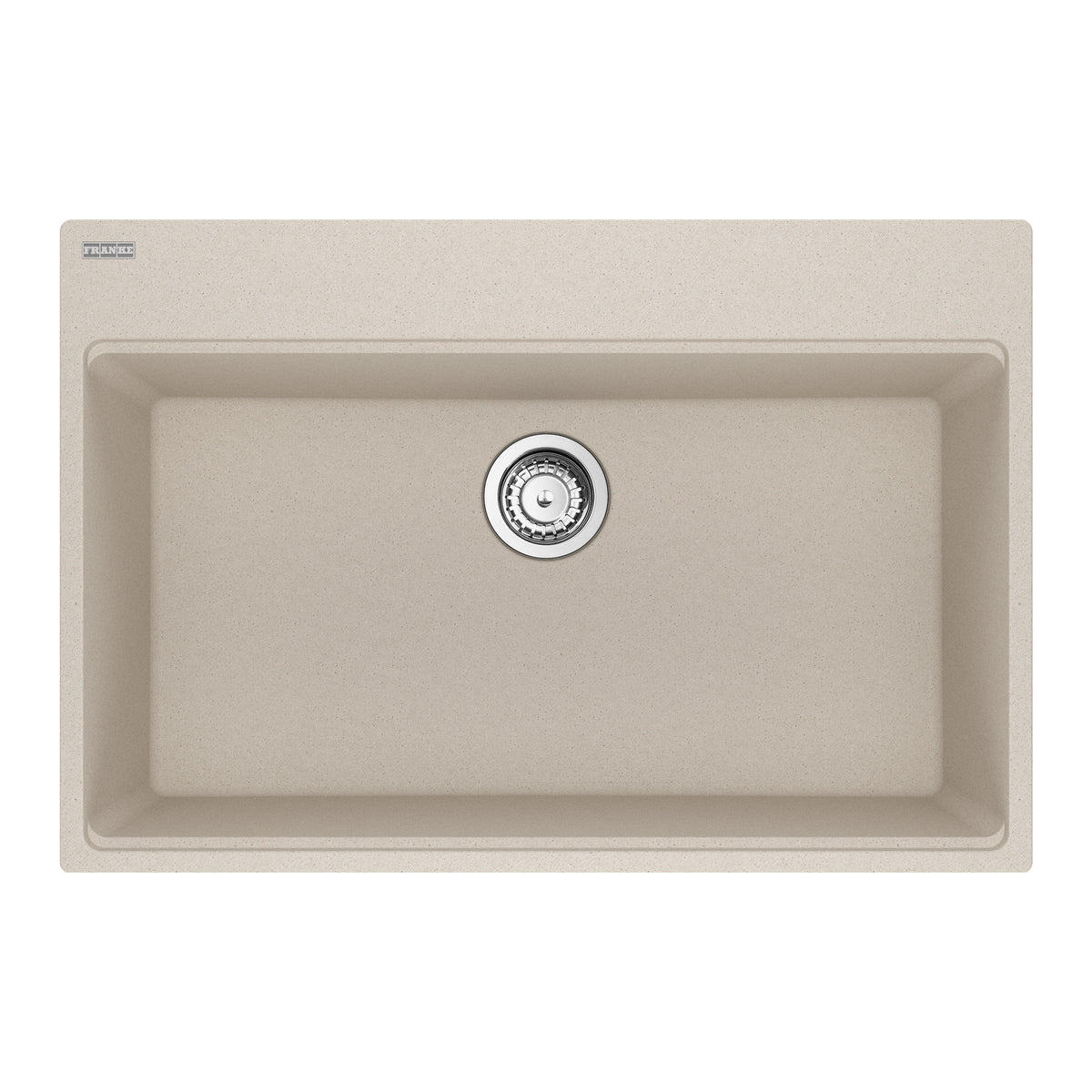 FRANKE MAG61029-CHA-S Maris Topmount 31-in x 20.88-in Granite Single Bowl Kitchen Sink in Champagne In Champagne