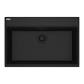 FRANKE MAG61029-MBK Maris Topmount 31-in x 20.88-in Granite Single Bowl Kitchen Sink in Matte Black In Matte Black