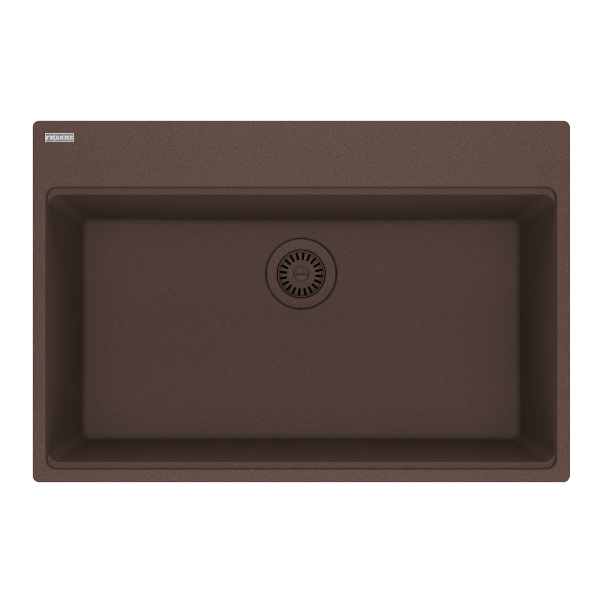 FRANKE MAG61029-MOC Maris Topmount 31-in x 20.88-in Granite Single Bowl Kitchen Sink in Mocha In Mocha