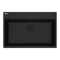 FRANKE MAG61029-ONY Maris Topmount 31-in x 20.88-in Granite Single Bowl Kitchen Sink in Onyx In Onyx