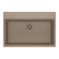 FRANKE MAG61029-OYS Maris Topmount 31-in x 20.88-in Granite Single Bowl Kitchen Sink in Oyster In Oyster