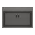 FRANKE MAG61029-SHG Maris Topmount 31-in x 20.88-in Granite Single Bowl Kitchen Sink in Stone Grey In Stone Grey