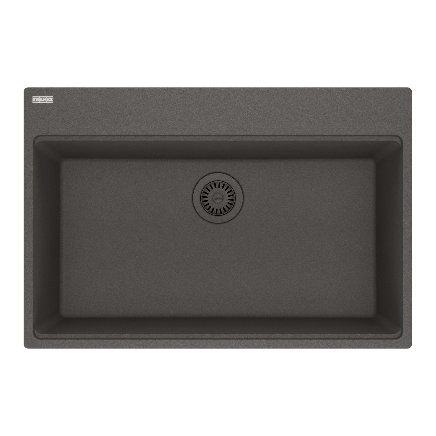 FRANKE MAG61029-SLG Maris Topmount 31-in x 20.88-in Granite Single Bowl Kitchen Sink in Slate Grey