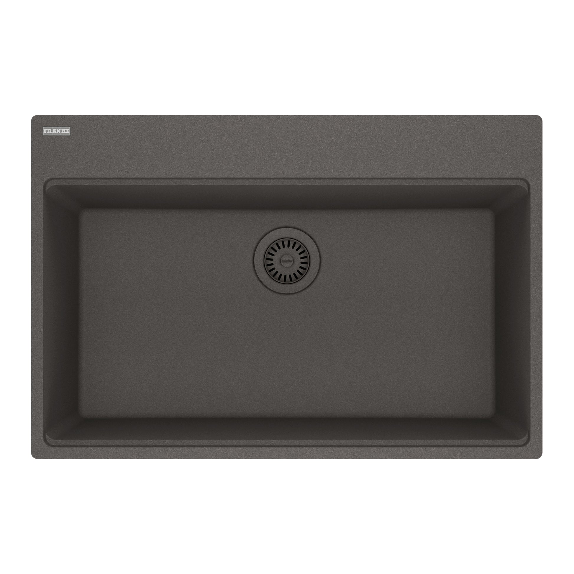 FRANKE MAG61029-SLG Maris Topmount 31-in x 20.88-in Granite Single Bowl Kitchen Sink in Slate Grey