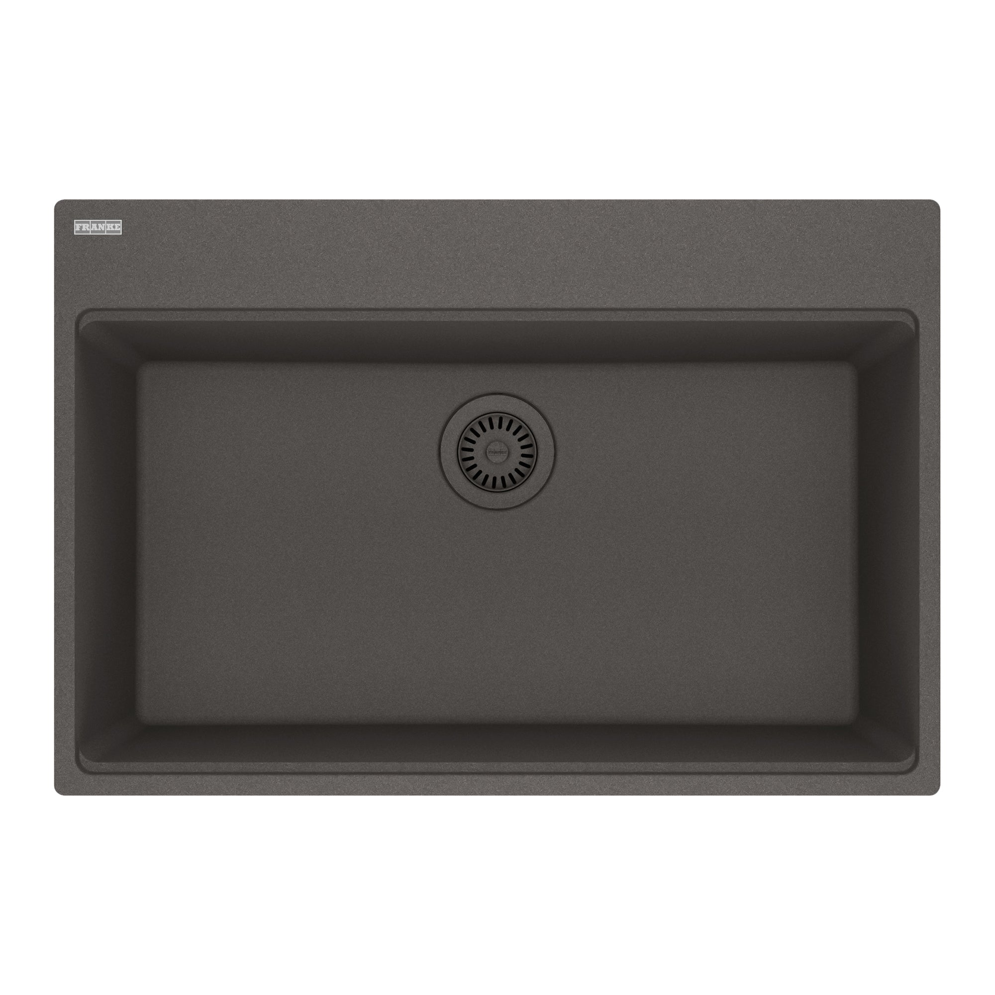 FRANKE MAG61029-SLG Maris Topmount 31-in x 20.88-in Granite Single Bowl Kitchen Sink in Slate Grey