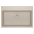 FRANKE MAG61031-CHA Maris Topmount 33-in x 22-in Granite Single Bowl Kitchen Sink in Champagne In Champagne