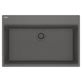 FRANKE MAG61031-SHG Maris Topmount 33-in x 22-in Granite Single Bowl Kitchen Sink in Stone Grey In Stone Grey