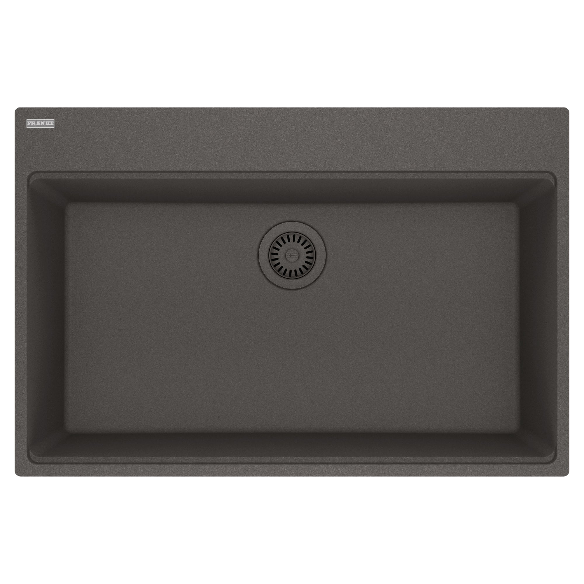 FRANKE MAG61031-SLG Maris Topmount 33-in x 22-in Granite Single Bowl Kitchen Sink in Slate Grey
