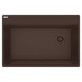 FRANKE MAG61031OW-MOC Maris Topmount 33-in x 22-in Granite Single Bowl Kitchen Sink in Mocha In Mocha