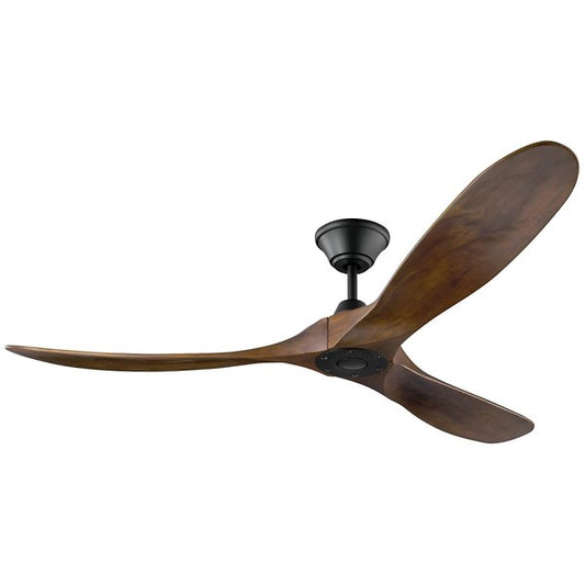 Visual Comfort 3MAVR70BK Maverick Max 70" 3 Blade Indoor Ceiling Fan with Fan Blades and Remote Control in Matte Black