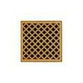 INFINITY DRAIN MDB 5-P PG MD 5 5" x 5" MDB 5 Complete Kit with Moor Pattern Decorative Plate in Polished Gold with PVC Bonded Flange Drain Body, 2", 3" and 4" Outlet